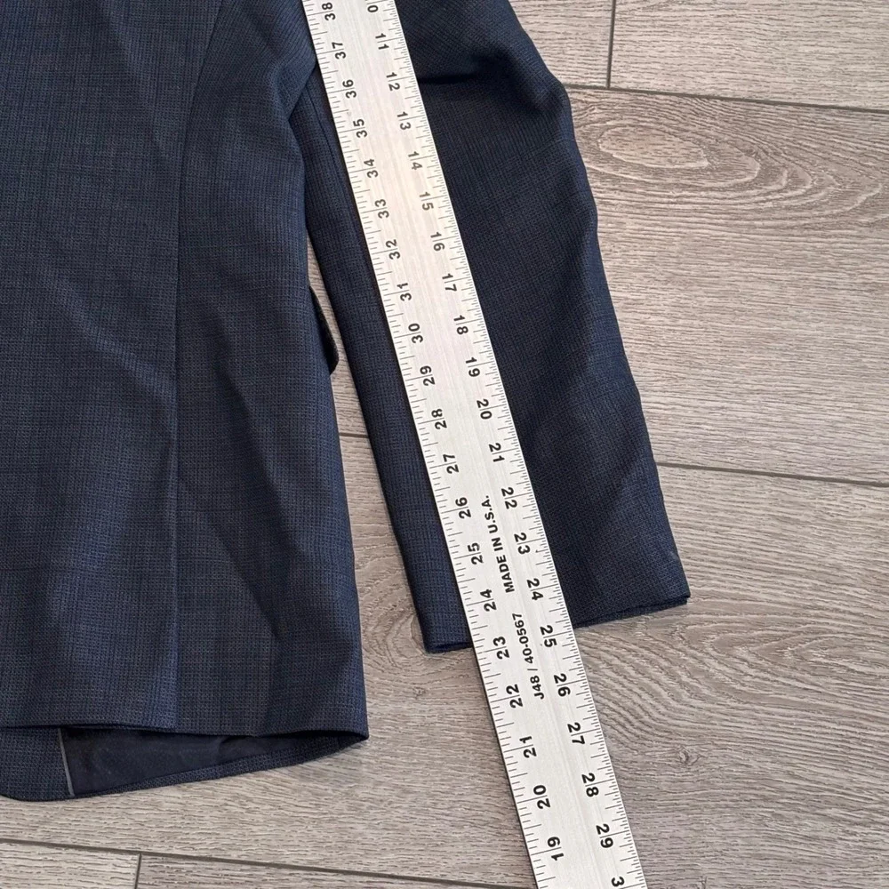 Hugo‎ Boss Blazer Mens 38R Navy Blue Lanificio Tesse Super 100 Wool Sport Coat